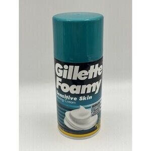 Vintage Gillette Foamy Sensitive Skin Shaving Cream Discontinued READ